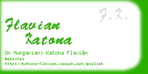 flavian katona business card